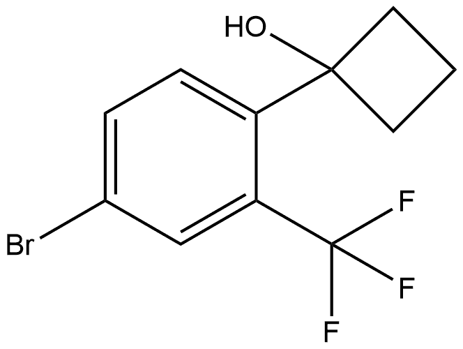 1-(4-bromo-2-(trifluoromethyl)phenyl)cyclobutanol Structure