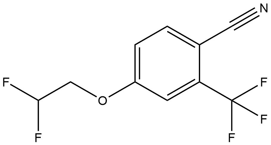 4-(2,2-Difluoroethoxy)-2-(trifluoromethyl)benzonitrile Structure
