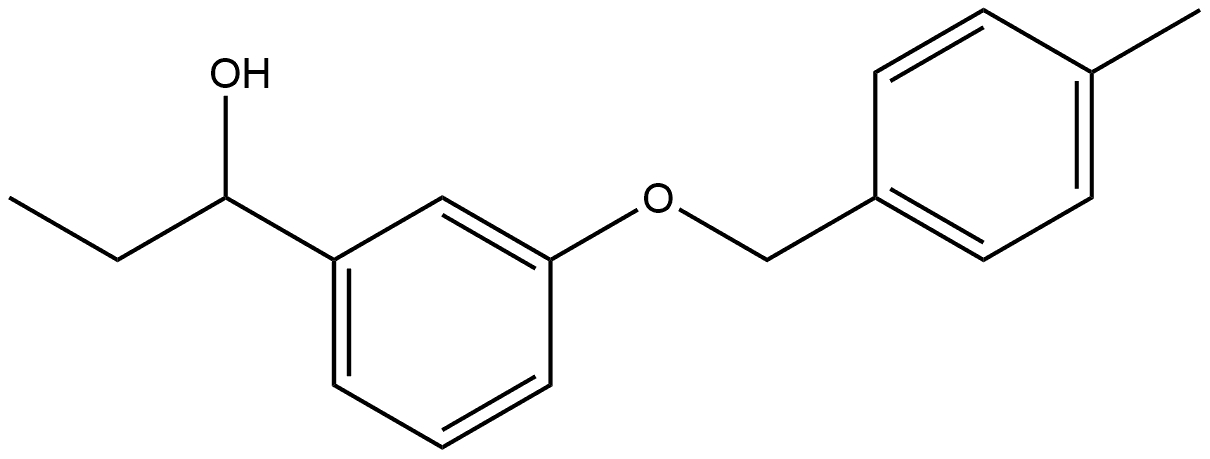 α-Ethyl-3-[(4-methylphenyl)methoxy]benzenemethanol Structure