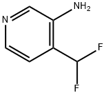3-Pyridinamine, 4-(difluoromethyl)- Structure
