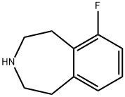 1H-3-Benzazepine, 6-fluoro-2,3,4,5-tetrahydro- 结构式