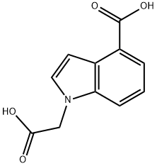 1-(carboxymethyl)-1H-indole-4-carboxylic acid Structure