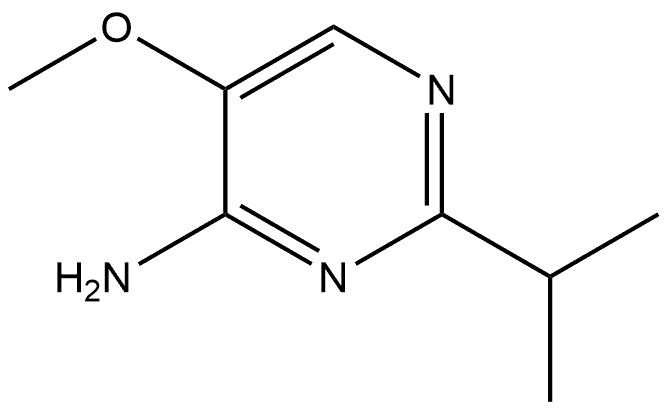 5-Methoxy-2-(1-methylethyl)-4-pyrimidinamine Struktur