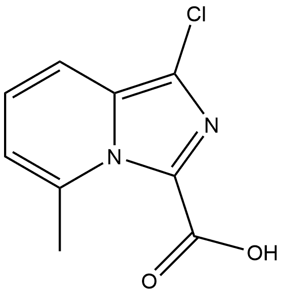 1-chloro-5-methylimidazo[1,5-a]pyridine-3-carboxylic acid 结构式