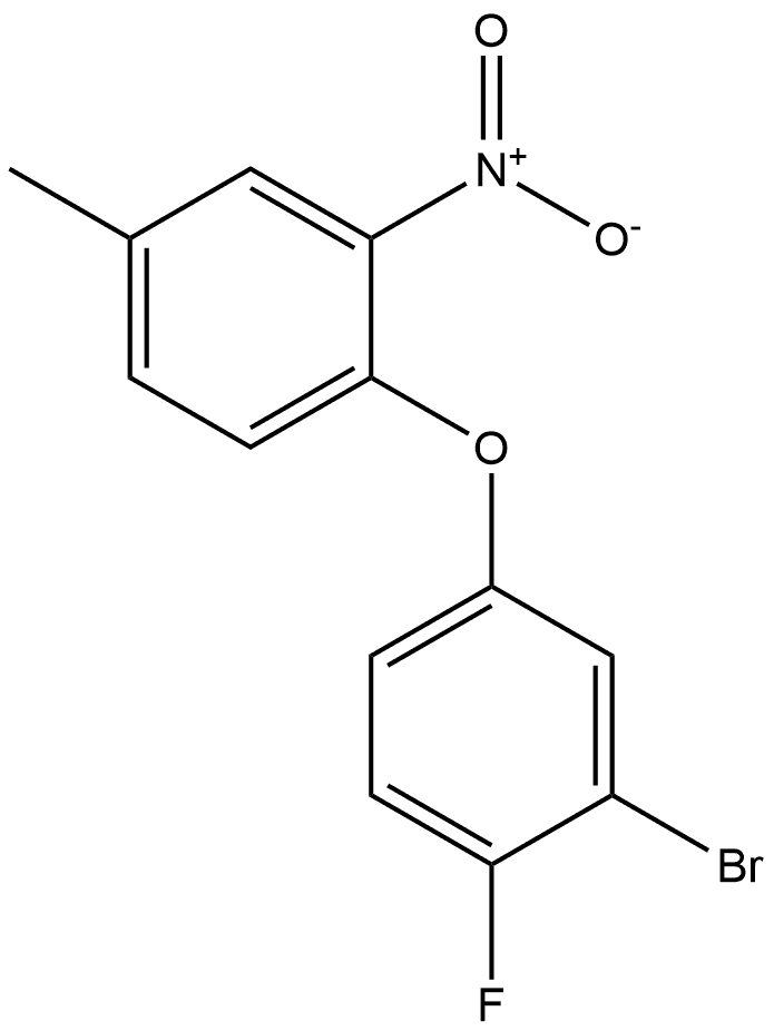 2-bromo-1-fluoro-4-(4-methyl-2-nitrophenoxy)benzene Structure