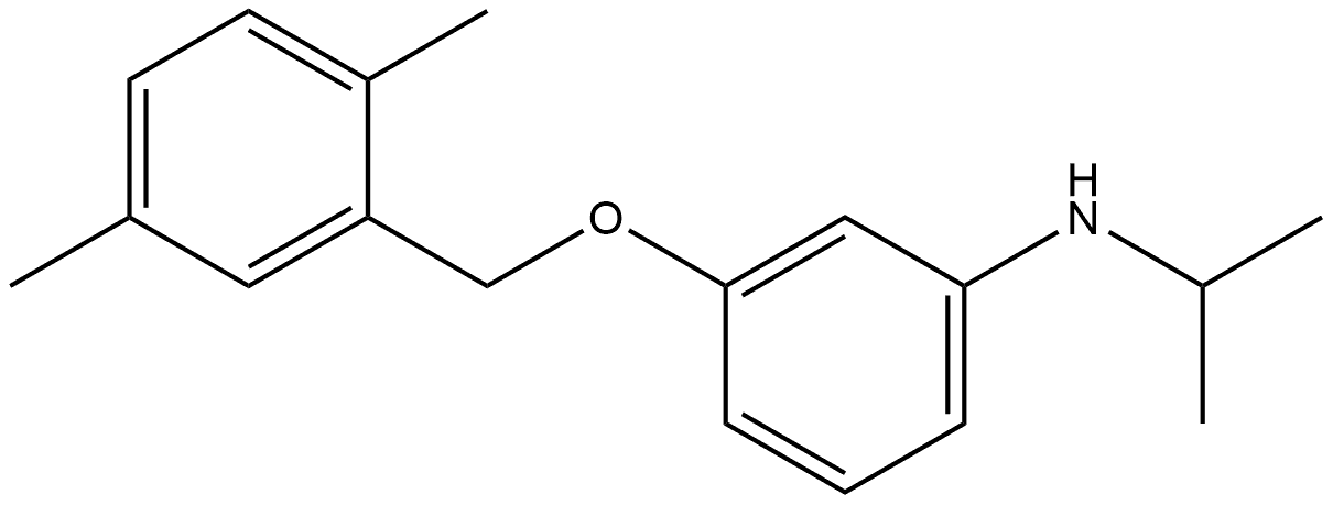 3-[(2,5-Dimethylphenyl)methoxy]-N-(1-methylethyl)benzenamine Structure