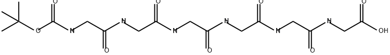 Glycine, N-[N-[N-[N-[N-[N-[(1,1-dimethylethoxy)carbonyl]glycyl]glycyl]glycyl]glycyl]glycyl]- (9CI) Structure