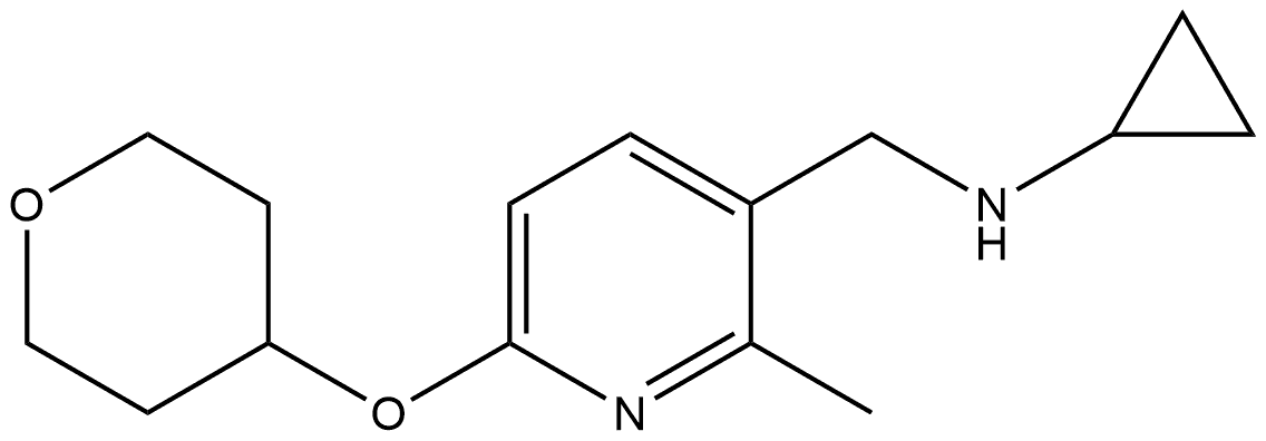 N-Cyclopropyl-2-methyl-6-[(tetrahydro-2H-pyran-4-yl)oxy]-3-pyridinemethanamine Structure
