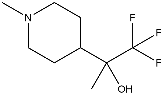 1,1,1-trifluoro-2-(1-methylpiperidin-4-yl)propan-2-ol Structure