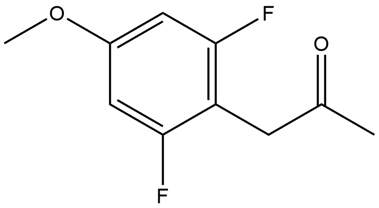 2-Propanone, 1-(2,6-difluoro-4-methoxyphenyl)- Struktur