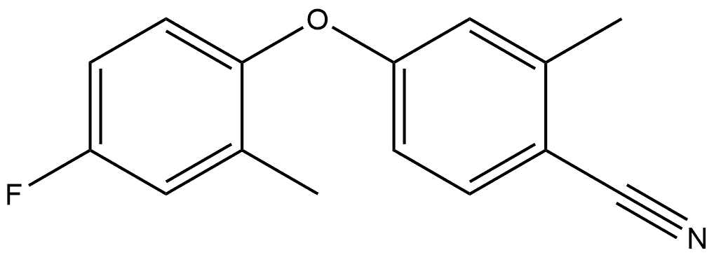 4-(4-Fluoro-2-methylphenoxy)-2-methylbenzonitrile Structure