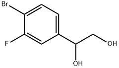 1-(4-溴-3-氟苯基)乙二醇, 1555852-24-8, 结构式