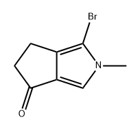 Cyclopenta[c]pyrrol-4(2H)-one, 1-bromo-5,6-dihydro-2-methyl- Structure