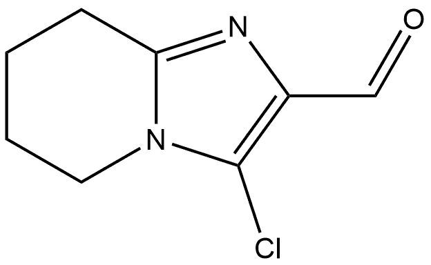 3-chloro-5,6,7,8-tetrahydroimidazo[1,2-a]pyridine-2-carbaldehyde Structure