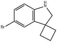 Spiro[cyclobutane-1,3'-[3H]indole], 5'-bromo-1',2'-dihydro- Struktur