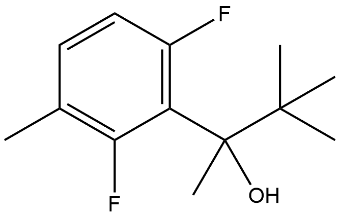 α-(1,1-Dimethylethyl)-2,6-difluoro-α,3-dimethylbenzenemethanol,1556069-69-2,结构式