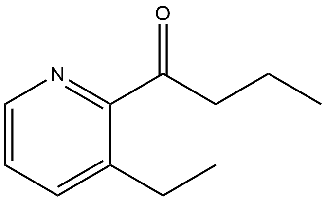 1-(3-Ethyl-2-pyridinyl)-1-butanone 结构式