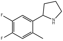 2-(4,5-difluoro-2-methylphenyl)pyrrolidine 结构式