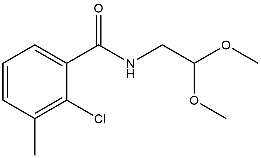 2-Chloro-N-(2,2-dimethoxyethyl)-3-methylbenzamide Structure