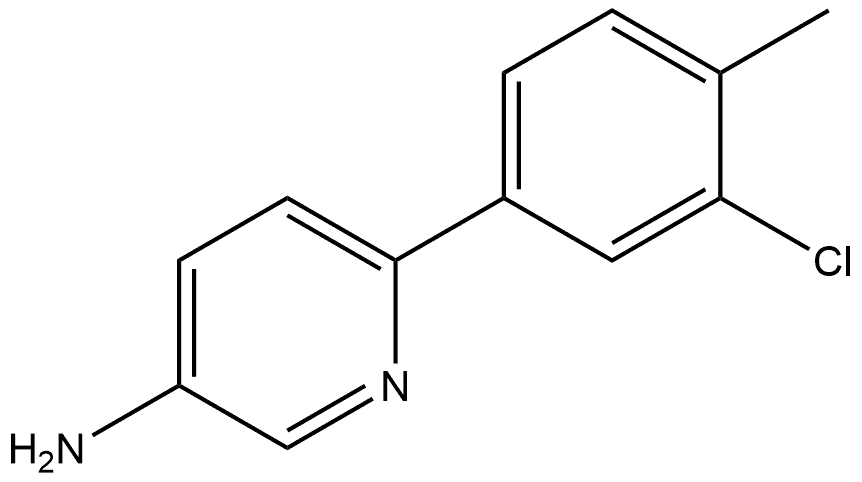 6-(3-Chloro-4-methylphenyl)-3-pyridinamine Structure