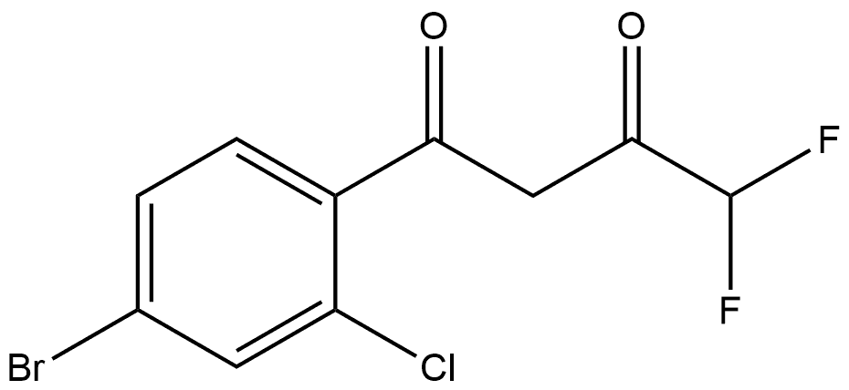 1-(4-Bromo-2-chlorophenyl)-4,4-difluoro-1,3-butanedione Structure