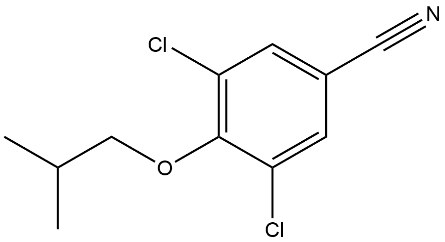 3,5-Dichloro-4-(2-methylpropoxy)benzonitrile Structure