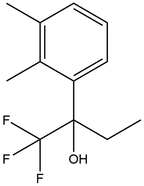 α-Ethyl-2,3-dimethyl-α-(trifluoromethyl)benzenemethanol Structure