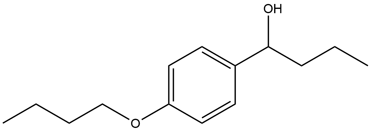 Benzenemethanol, 4-butoxy-α-propyl- Struktur
