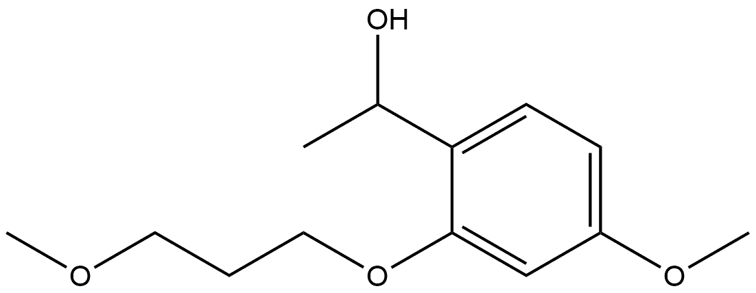 4-Methoxy-2-(3-methoxypropoxy)-α-methylbenzenemethanol,1556699-04-7,结构式