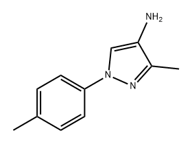 1H-Pyrazol-4-amine, 3-methyl-1-(4-methylphenyl)-,1556944-37-6,结构式