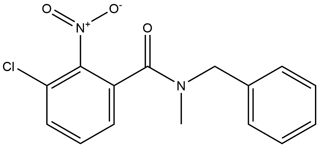 N-benzyl-3-chloro-N-methyl-2-nitrobenzamide 结构式