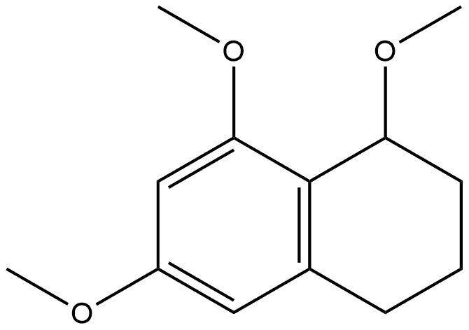 1,2,3,4-Tetrahydro-1,6,8-trimethoxynaphthalene 化学構造式