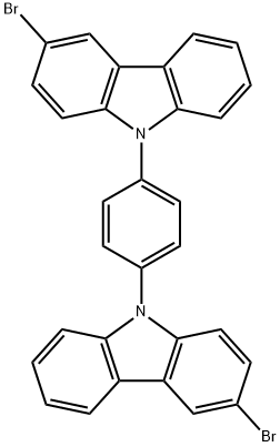 3-bromo-9-(4-(3-bromocarbazolyl)phenyl)carbazole Structure