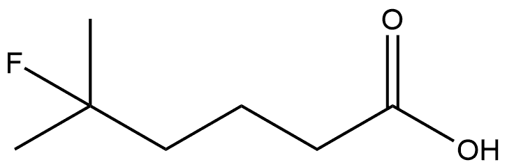 5-Fluoro-5-methylhexanoic acid Structure