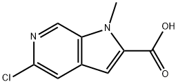 5-chloro-1-methyl-1H-pyrrolo[2,3-c]pyridine-2-carboxylic acid Structure