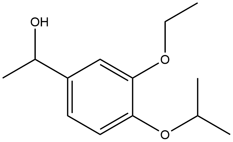 3-Ethoxy-α-methyl-4-(1-methylethoxy)benzenemethanol Structure