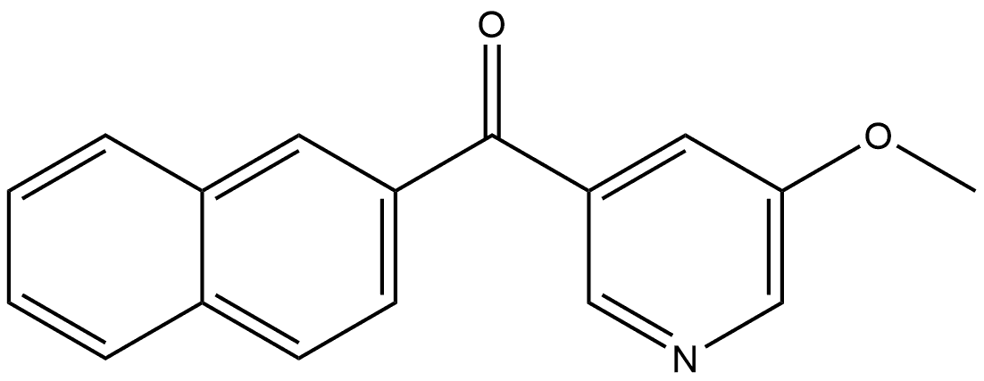 (5-Methoxy-3-pyridinyl)-2-naphthalenylmethanone Structure