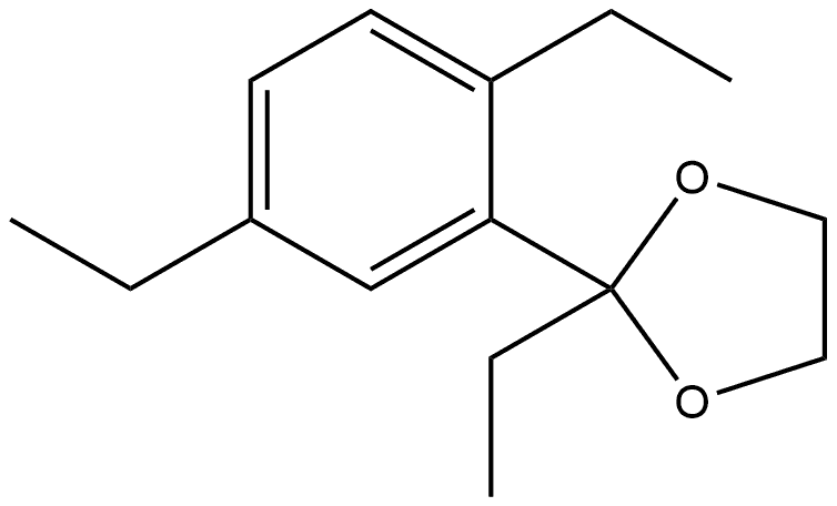 2-(2,5-Diethylphenyl)-2-ethyl-1,3-dioxolane Structure