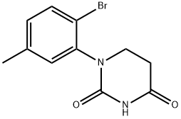 2,4(1H,3H)-Pyrimidinedione, 1-(2-bromo-5-methylphenyl)dihydro- Struktur