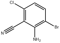 2-氨基-3-溴-6-氯苯甲腈, 1557986-97-6, 结构式