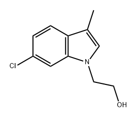 1H-Indole-1-ethanol, 6-chloro-3-methyl- Struktur
