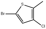 Thiophene, 5-bromo-3-chloro-2-methyl- Structure
