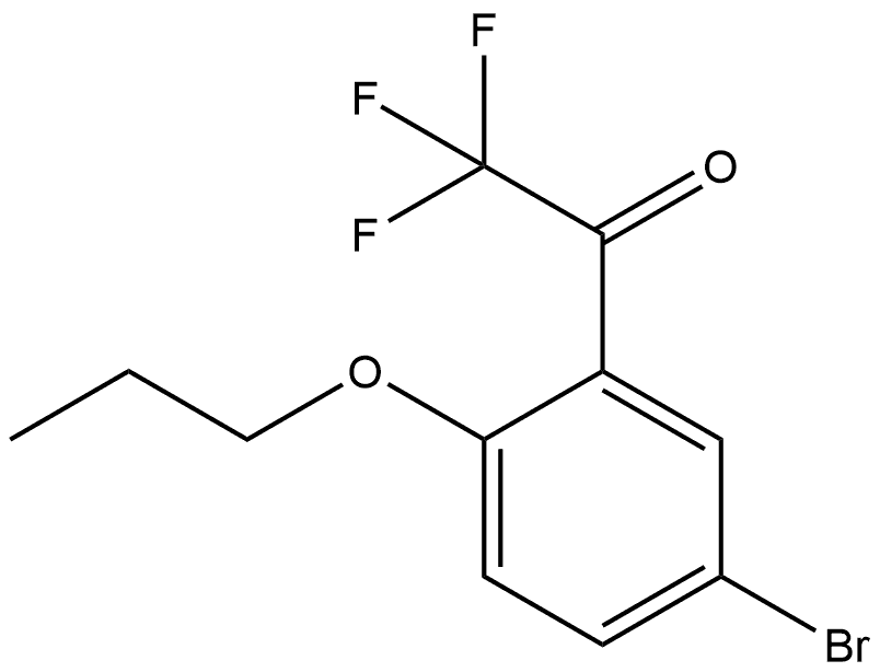 1-(5-Bromo-2-propoxyphenyl)-2,2,2-trifluoroethanone Struktur