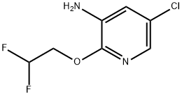 5-chloro-2-(2,2-difluoroethoxy)pyridin-3-amin 结构式