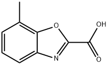 2-Benzoxazolecarboxylic acid, 7-methyl-,1558398-72-3,结构式
