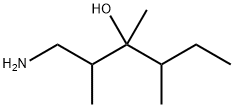 1-氨基-2,3,4-三甲基己烷-3-醇 结构式