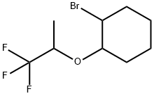 1-溴-2-((1,1,1-三氟丙-2-基)氧基)环己烷 结构式
