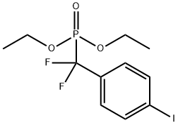二氟(4-碘苯基)甲基)膦酸二乙酯, 156017-41-3, 结构式
