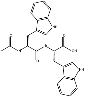 L-Tryptophan, N-acetyl-L-tryptophyl- (9CI) 化学構造式