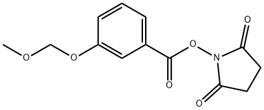 Benzoic acid, 3-(methoxymethoxy)-, 2,5-dioxo-1-pyrrolidinyl ester 结构式